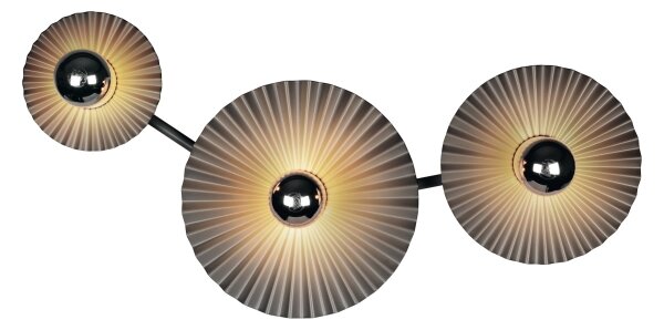 Osram - Aplica de perete PLISSEE 3xE27/15W/230V antracit