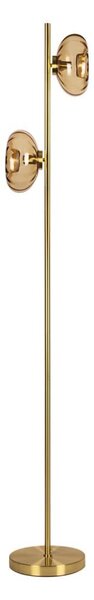 Osram - Lampadar GOLD GLASS 2xE14/12W/230V auriu/bej fumuriu