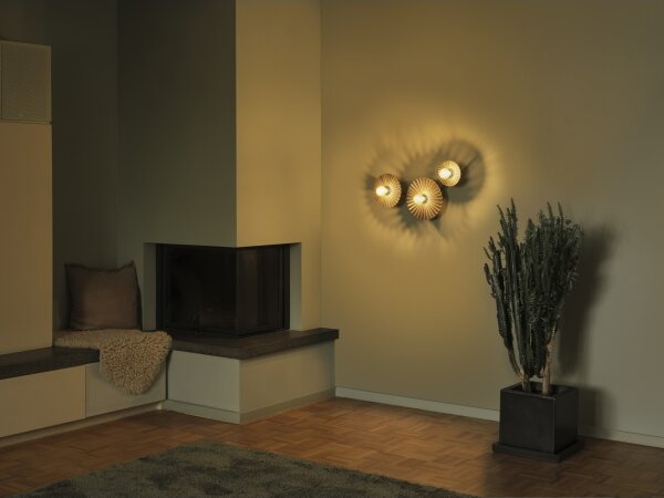 Osram - Aplica de perete PLISSEE 3xE27/15W/230V antracit