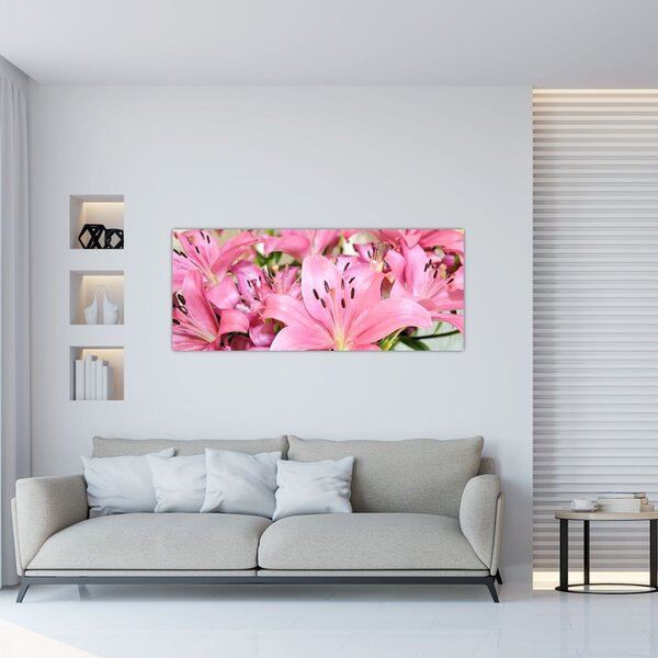 Tablou - Liliac roz (120x50 cm)