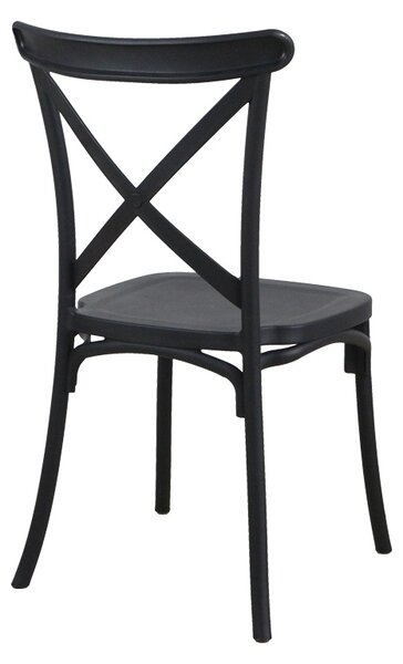 Scaun de gradina Crossie Pako World Negru 38x46.5x82 cm