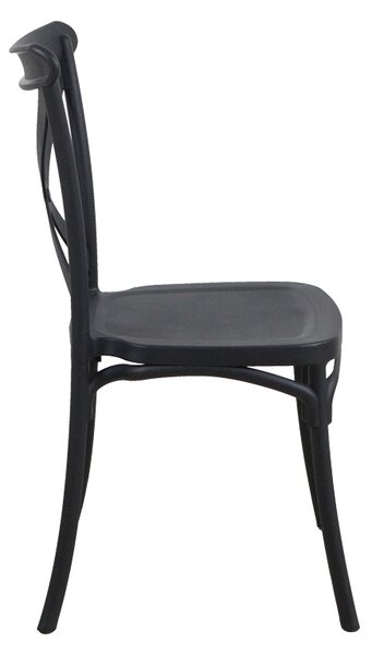 Scaun de gradina Crossie Pako World Negru 38x46.5x82 cm