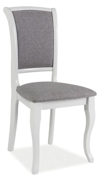 Scaun MN-SC, gri/alb, stofa/lemn, 45X42X96 cm