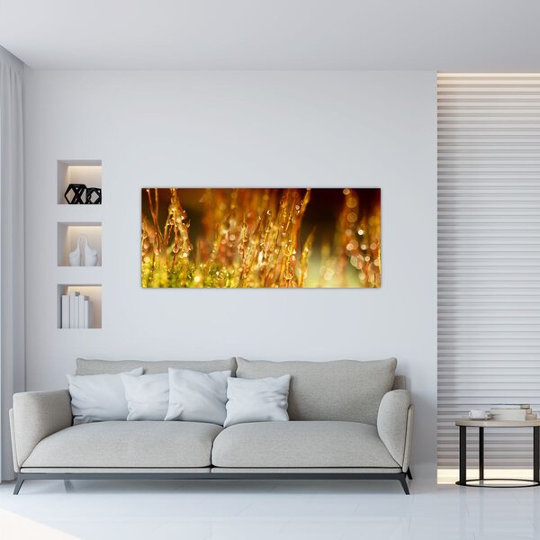 Tablou - Detaliu rouă (120x50 cm)