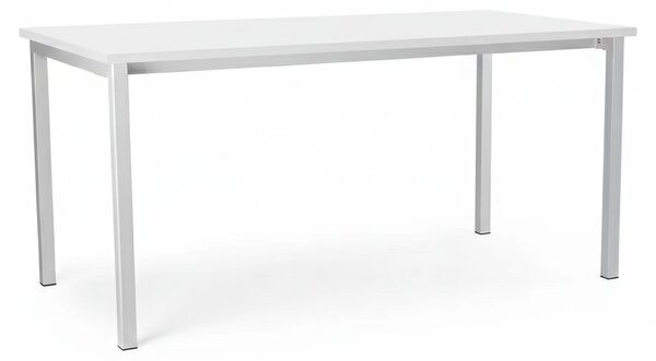 Masă universală cu picioare metalice 160 x 80 cm, alb