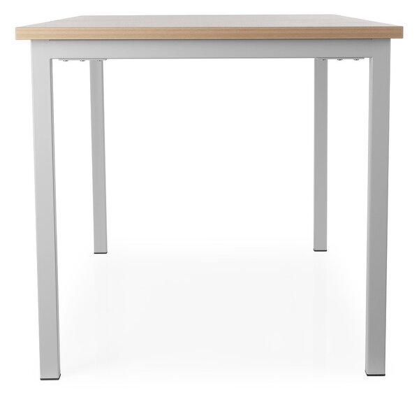 Masă universală cu picioare metalice 160 x 80 cm, stejar kraft