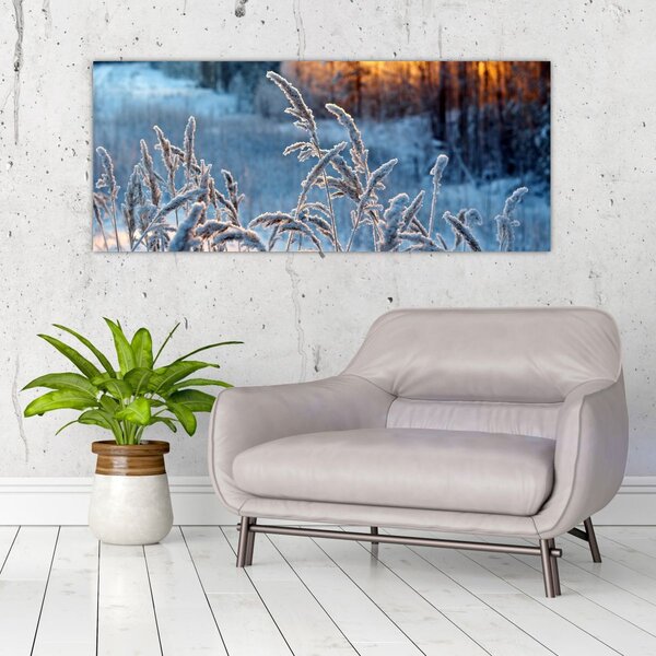 Tablou - Pajiște de iarnă (120x50 cm)