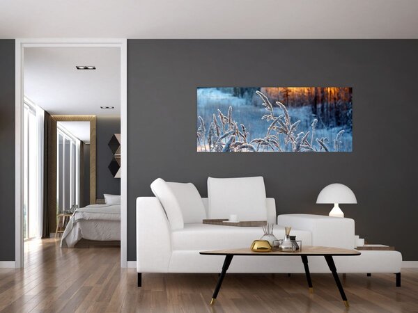 Tablou - Pajiște de iarnă (120x50 cm)