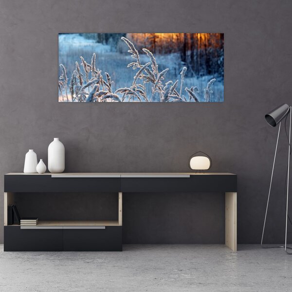 Tablou - Pajiște de iarnă (120x50 cm)