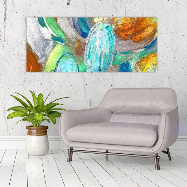 Tablou - Abstract colorat (120x50 cm)