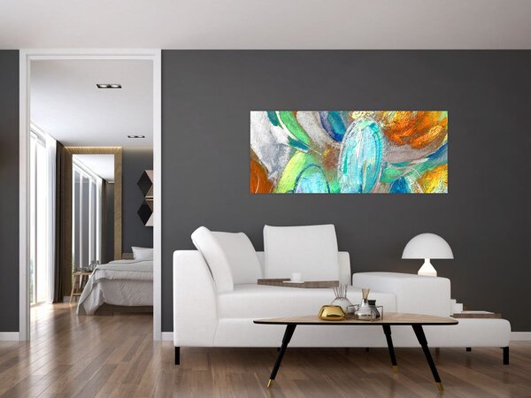 Tablou - Abstract colorat (120x50 cm)
