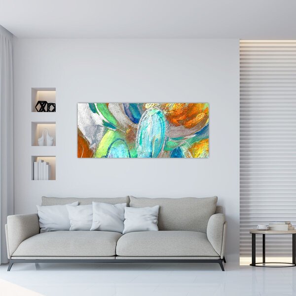 Tablou - Abstract colorat (120x50 cm)