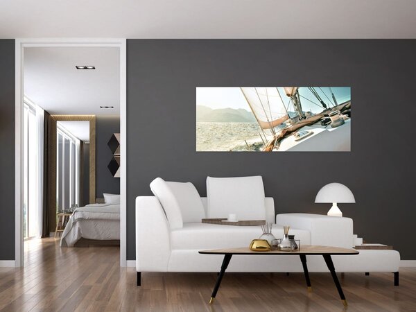 Tablou - Barcă (120x50 cm)