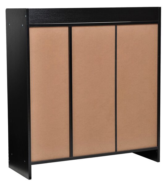 HOMCOM Dulap pentru Pantofi, Organizator Încălțăminte cu Design Compact, 83x30x90 cm, Negru | Aosom Romania