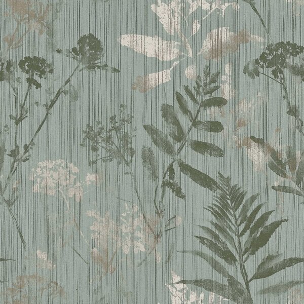 Tapet Verde botanic, Tapet flori, a00963 : Uwalls.ro