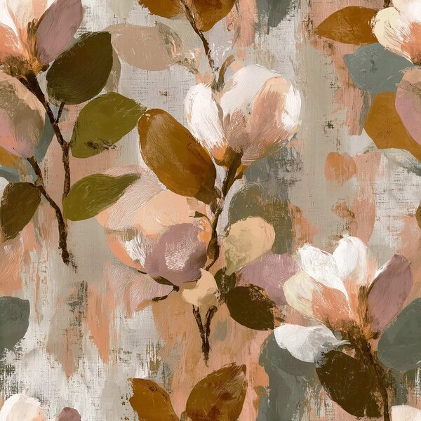 Tapet Pensule florale, Tapet flori, a00968 : Uwalls.ro