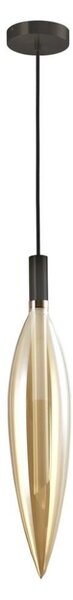 Lustră cu cablu NORDIC 1xG9/5W/230V negru/bej fumuriu