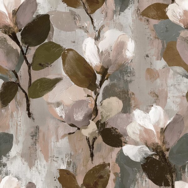 Tapet Pensule florale, Tapet flori, a00968v1 : Uwalls.ro