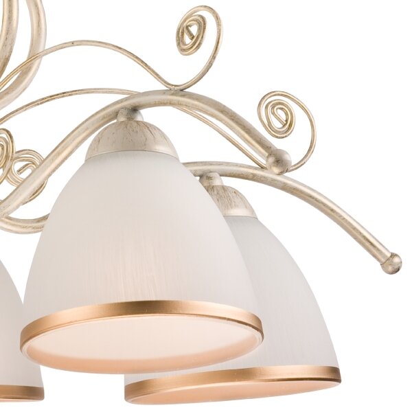 Brilagi - Lustră LED pe lanț ANTICO 5xE27/60W/230V 3000K patină albă