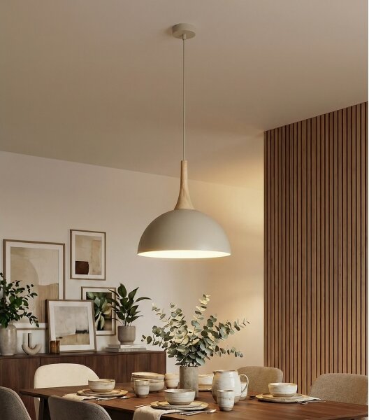 Lustră suspendată pe cablu NAUTICA 1xGX53/12W/230V bej