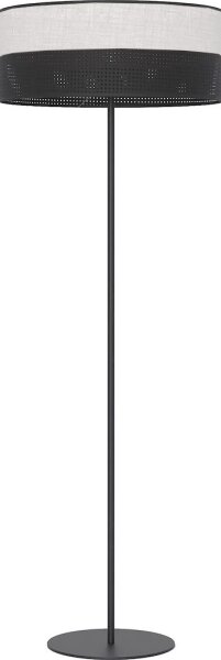 Lampadar KARBON 1xE27/15W/230V negru/gri