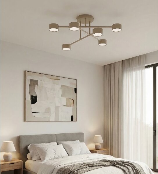 Lustră aplicată HALO 6xGX53/10W/230V bej