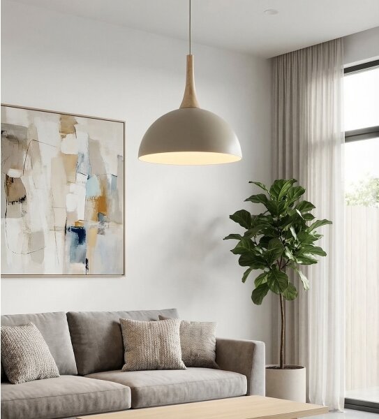 Lustră suspendată pe cablu NAUTICA 1xGX53/12W/230V bej