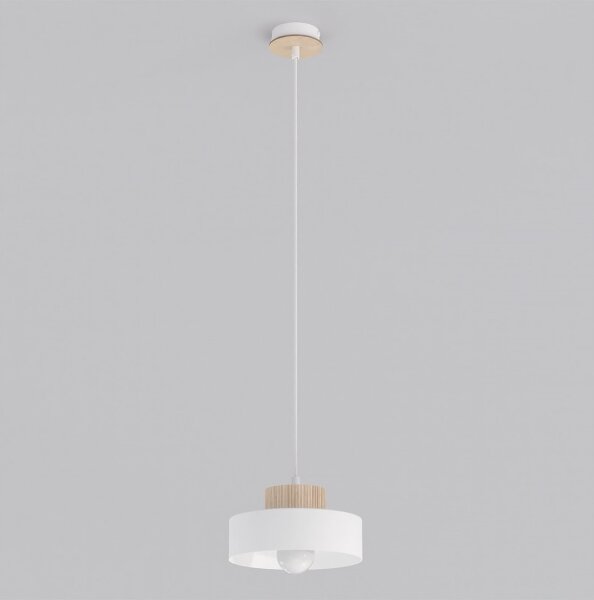 Lustră cu cablu KIVI 1xE27/15W/230V albă