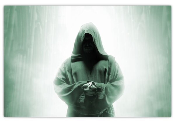 Tablou - Călugăr în întuneric (90x60 cm)