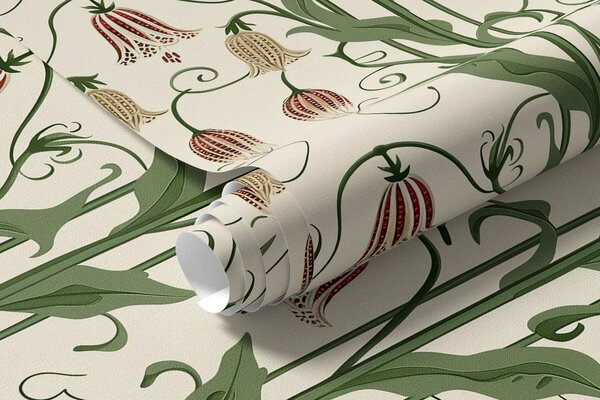 Tapet Clopote florale, Tapet flori, a01148 : Uwalls.ro