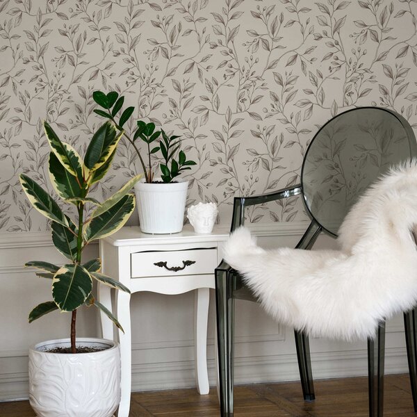 Tapet Ramuri delicate, Tapet flori, a01147 : Uwalls.ro