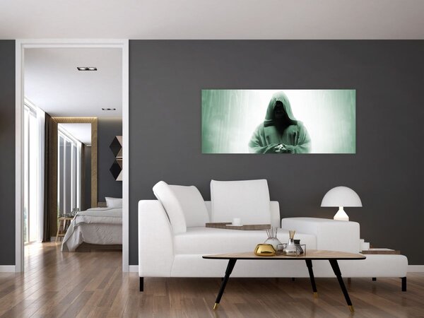 Tablou - Călugăr în întuneric (120x50 cm)