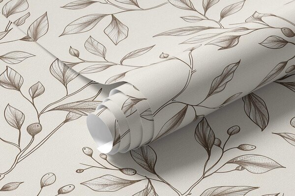 Tapet Ramuri delicate, Tapet flori, a01147 : Uwalls.ro