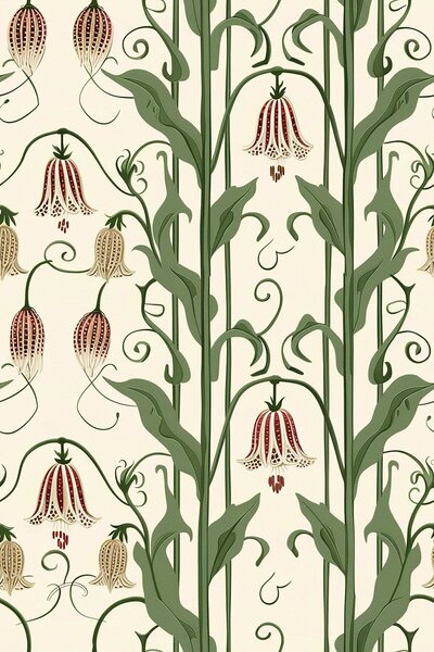Tapet Clopote florale, Tapet flori, a01148 : Uwalls.ro