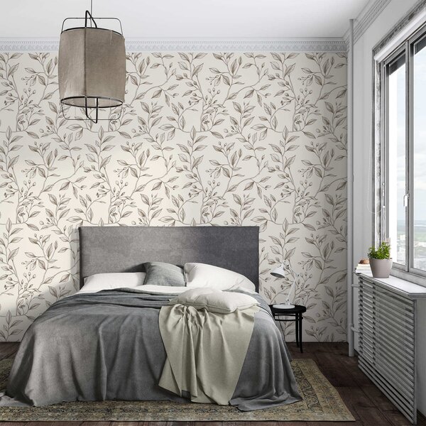 Tapet Ramuri delicate, Tapet flori, a01147 : Uwalls.ro