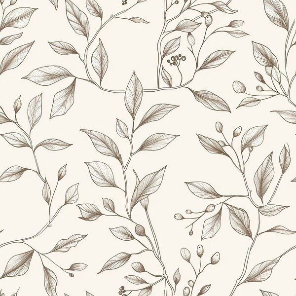 Tapet Ramuri delicate, Tapet flori, a01147 : Uwalls.ro