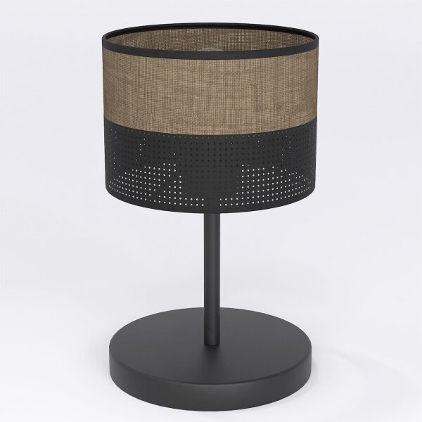 Lampă de masă KARBON 1xE27/15W/230V negru/maro