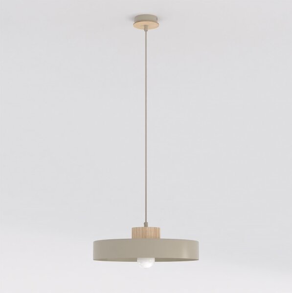 Lampă suspendată pe cablu KIVI 1xE27/15W/230V bej