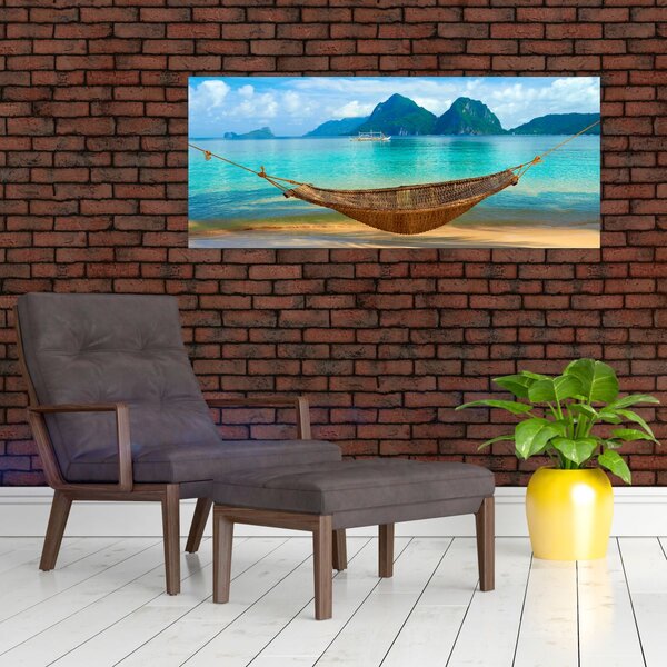 Tablou - Hamac pe plajă 3 (120x50 cm)