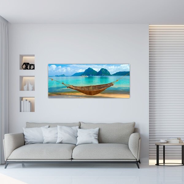 Tablou - Hamac pe plajă 3 (120x50 cm)