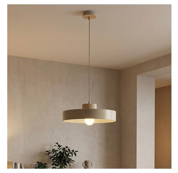 Lampă suspendată pe cablu KIVI 1xE27/15W/230V bej