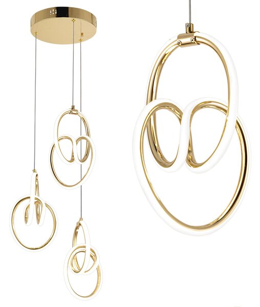 Lampă suspendată LED G082-3CPR Gold