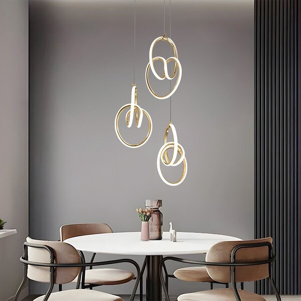 Lampă suspendată LED G082-3CPR Gold