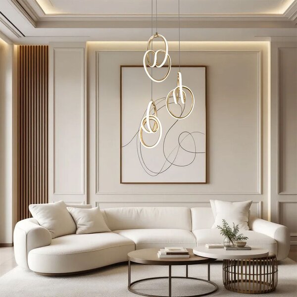 Lampă suspendată LED G082-3CPR Gold