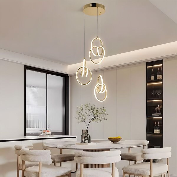 Lampă suspendată LED G082-3CPR Gold