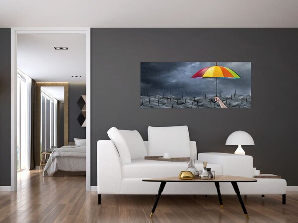 Tablou - Umbrele (120x50 cm)