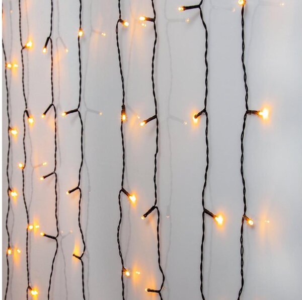 Perdea LED de Crăciun de exterior Eglo 410828 GOLDEN 80xLED 1,3m IP44 alb cald