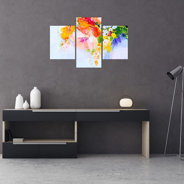 Tablou - Flori,pictură (90x60 cm)