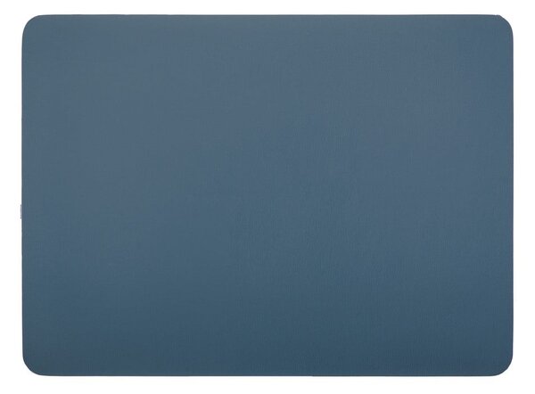Suport farfurie din imitație de piele ZicZac Togo, 33 x 45 cm, albastru închis