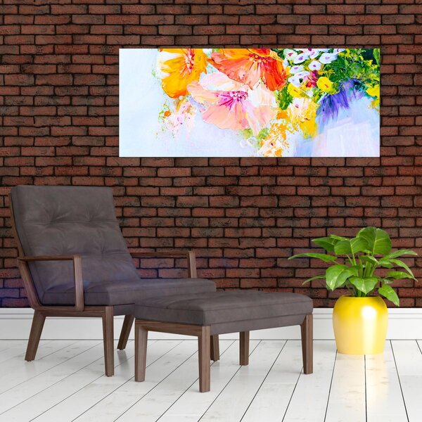 Tablou - Flori,pictură (120x50 cm)